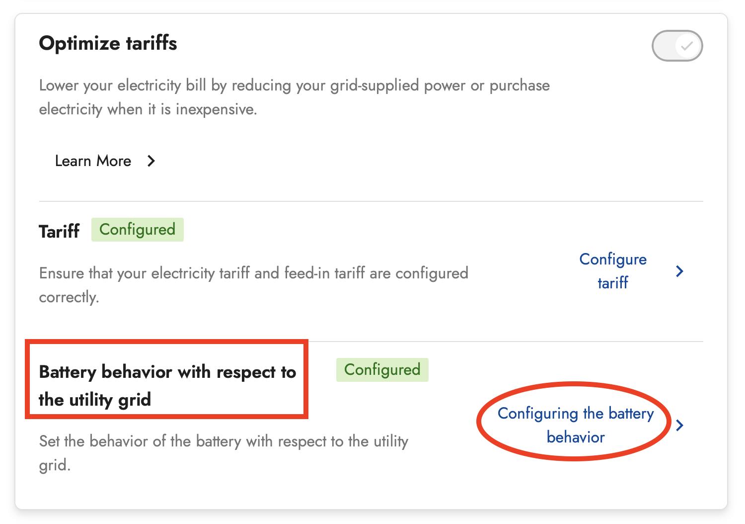 Energy Maximizer Battery Behaviour